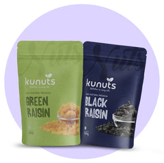 green raisins black raisins combo pack