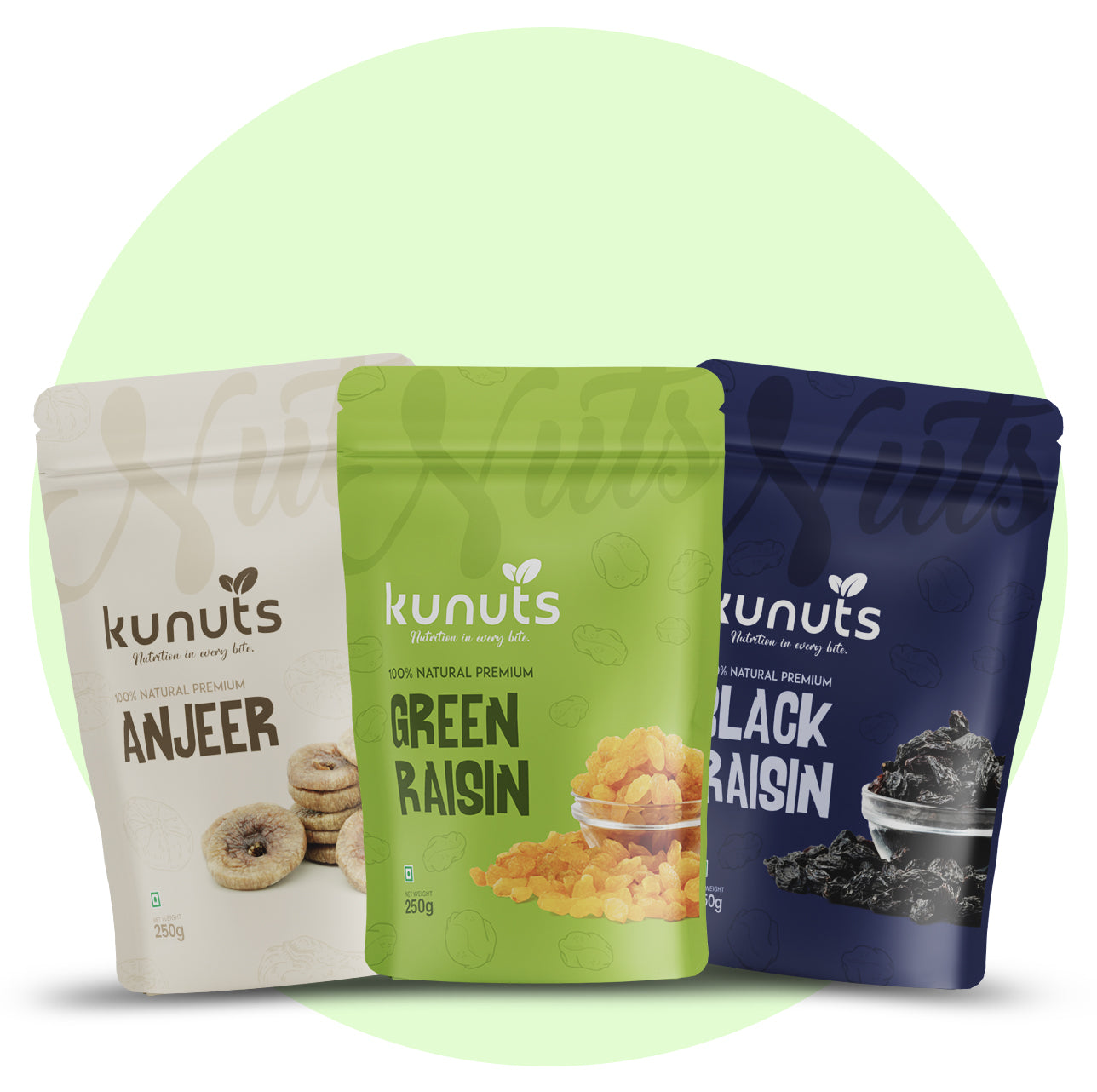 anjeer greeen raisins combo pack