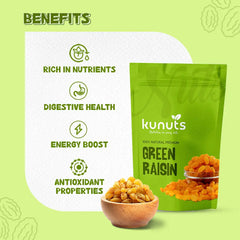 Benifits of green raisins
